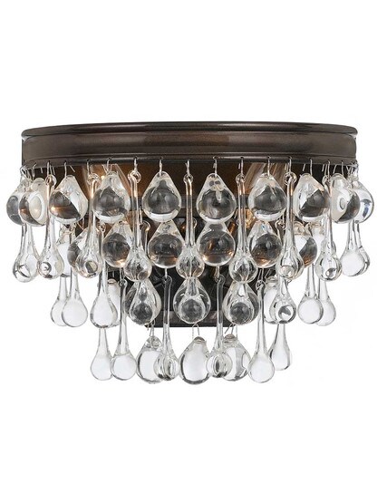 Calypso 2-Light Wall Sconce in Vibrant Bronze.